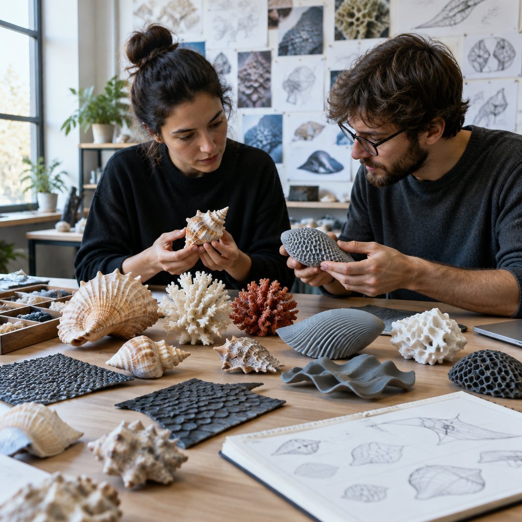 Designers creating products inspired by marine organisms